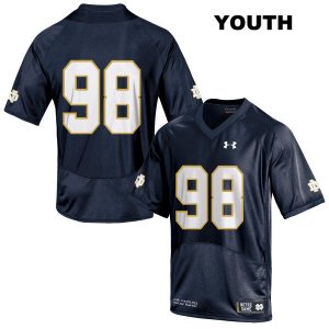Notre Dame Fighting Irish Youth Jamion Franklin #98 Navy Under Armour No Name Authentic Stitched College NCAA Football Jersey VED4499RY